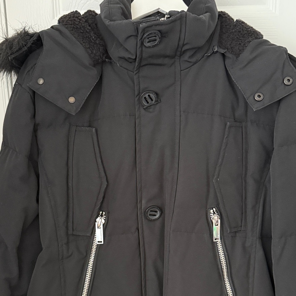 Karl Lagerfeld Black Puffer Jacket
